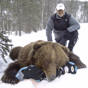 Client with Trophy bear